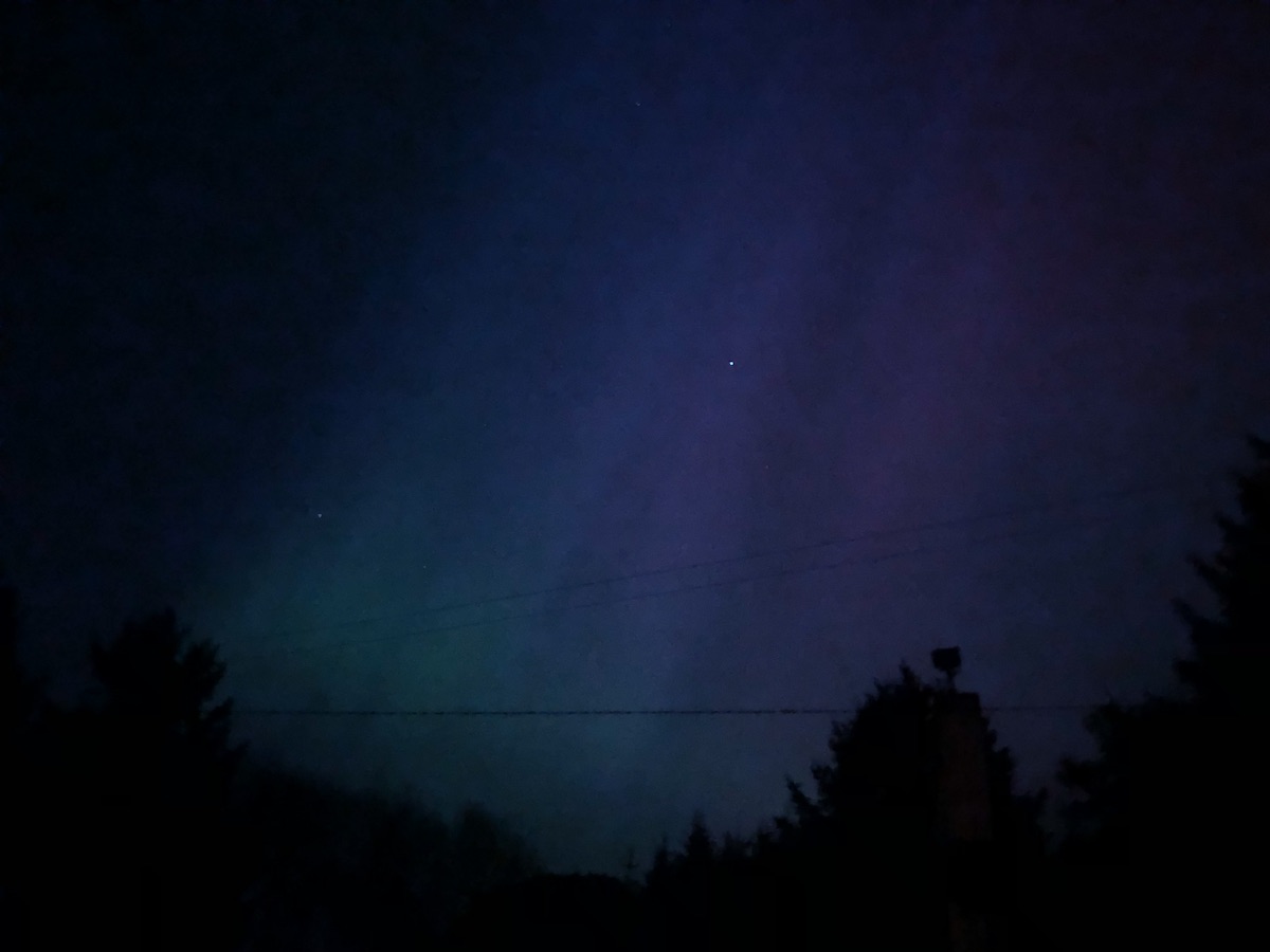 Aurora Borealis captured at Brown Mountain Diamond, Co Kilkenny, Ireland, art, artist-led, photography
